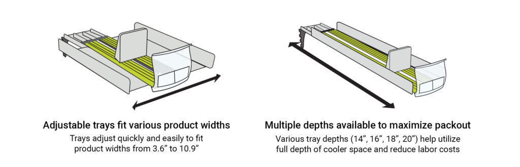 pusher tray adjustability